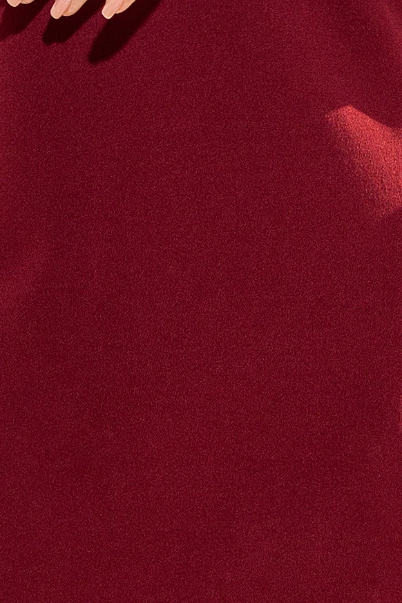 190-8 MARGARET sukienka z koronką na rękawkach - BOROWA