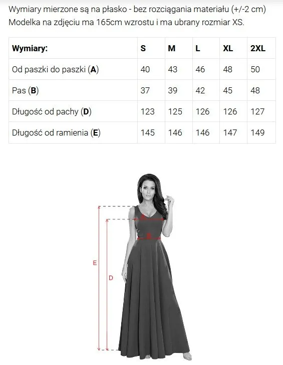 581-9 JENNIFER długa suknia z rozcięciem na nogę, rękawkiem i dekoltem - granatowa